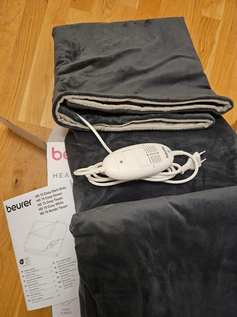 Beurer HD 75 Cosy Dark Grey mit Verpackung und Anleitung